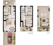 Нові таунхауси в Пилар-де-ла-Орадада з терасою 92 кв.м.