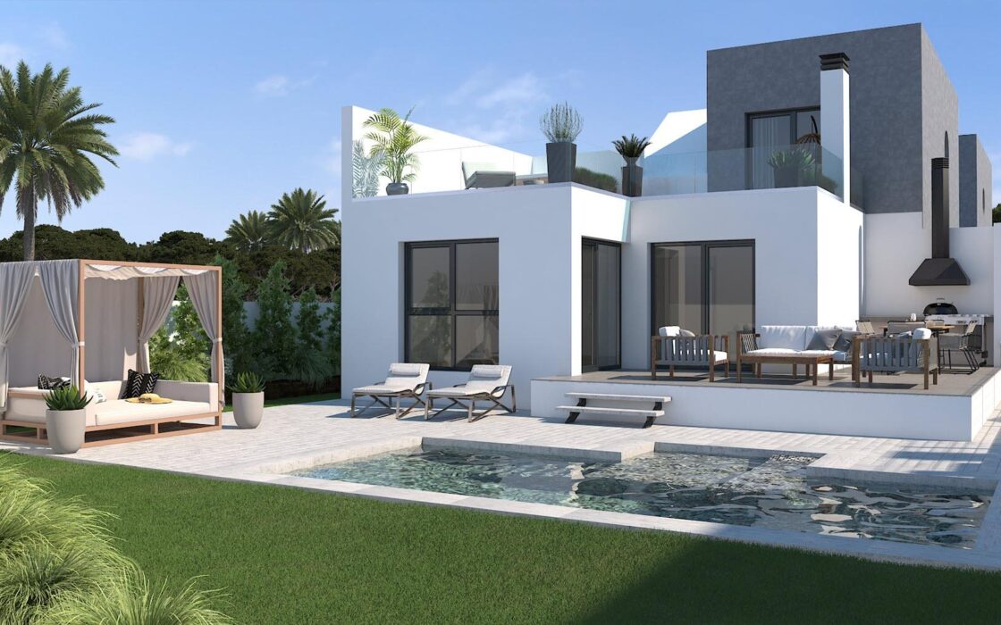 Вілли біля моря в Сан-Хуані, 3 спальні та приватний басейн