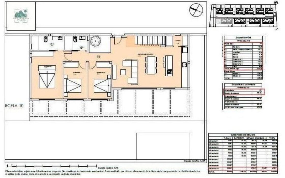 Виллы с видом на море в Финестрате, Коста Бланка, 3 спальни