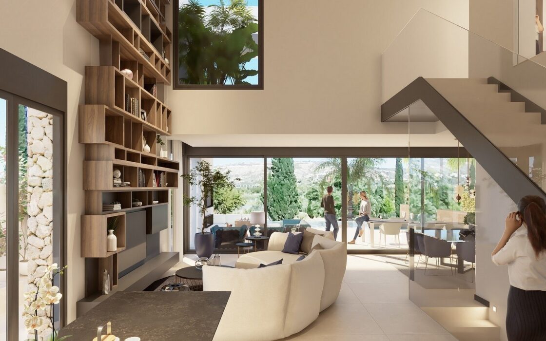 Нова вілла з басейном на першій лінії гольфа Альгорфа