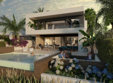 Нова вілла з басейном на першій лінії гольфа Альгорфа