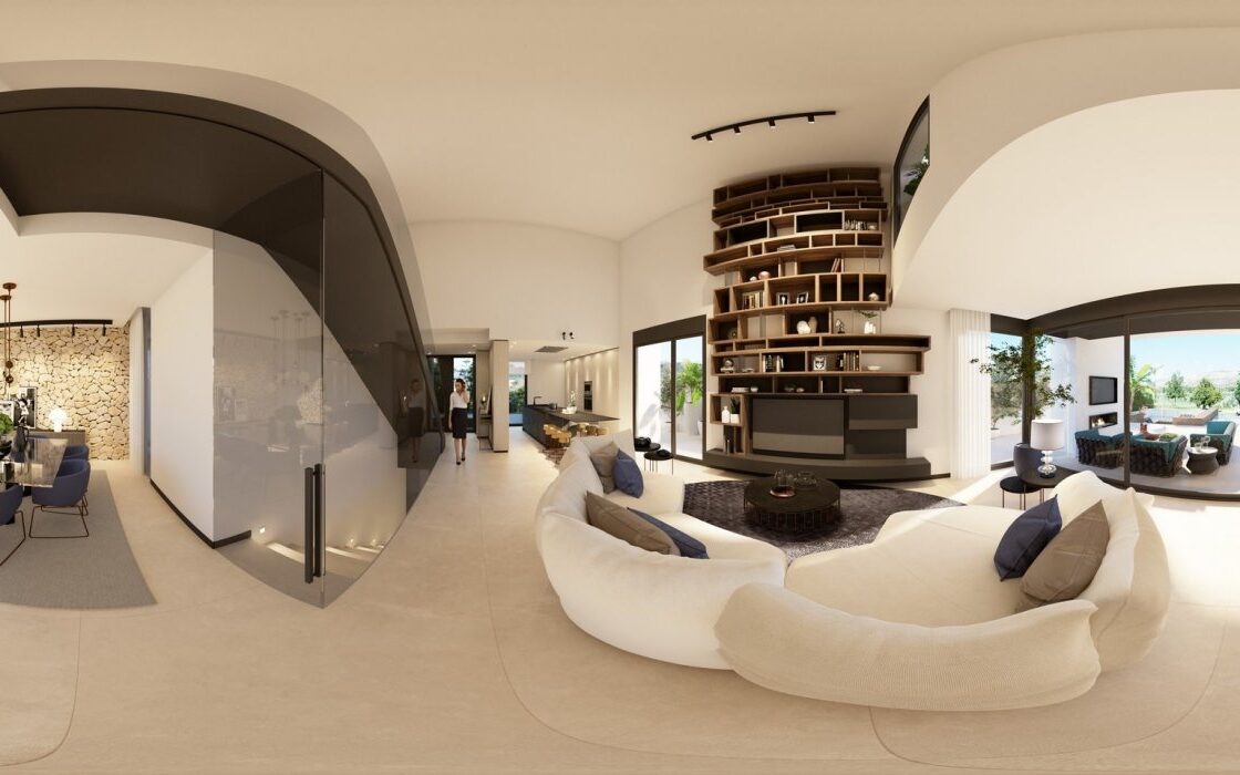 Нова вілла з басейном на першій лінії гольфа Альгорфа