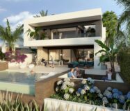 Нова вілла з басейном на першій лінії гольфа Альгорфа