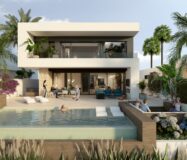 Нова вілла з басейном на першій лінії гольфа Альгорфа