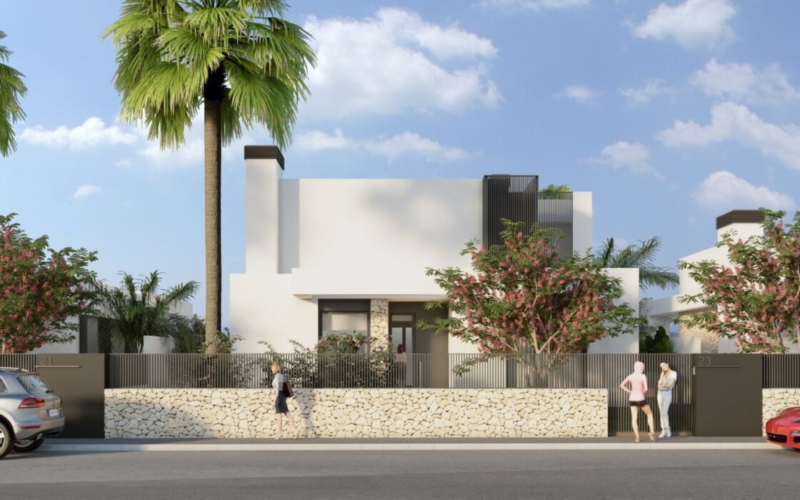 Нова вілла з басейном на першій лінії гольфа Альгорфа