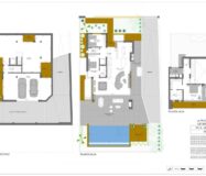 Нова вілла з басейном на першій лінії гольфа Альгорфа