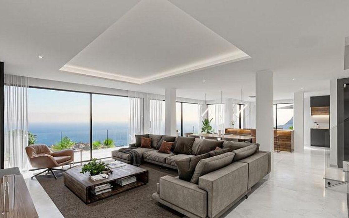 Вилла в Кальпе з басейном та видом на море 410 кв.м