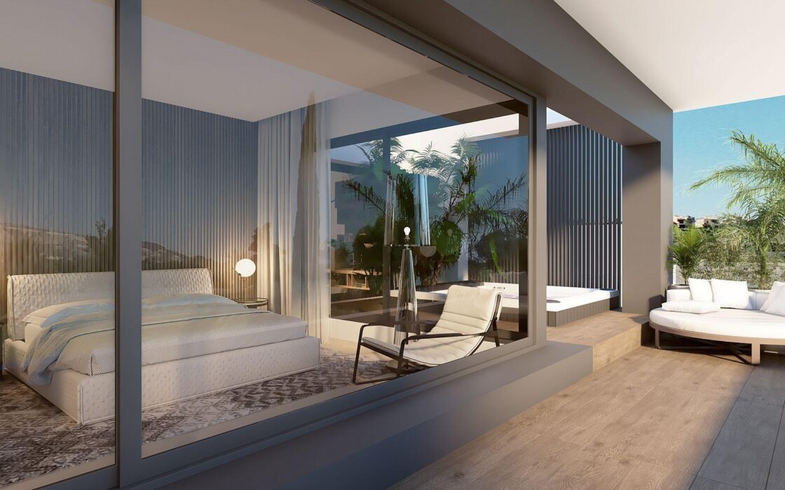 Виллы в Альгорфе 204 кв.м с террасой 180 кв.м у гольфа