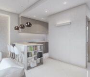 Новые виллы в Вилламартине с террасой и видом на море