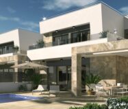 Новые виллы в Вилламартине с террасой и видом на море