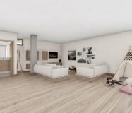 Новые виллы в Вилламартине с террасой и видом на море