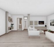 Новые виллы в Вилламартине с террасой и видом на море