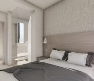 Новые виллы в Вилламартине с террасой и видом на море