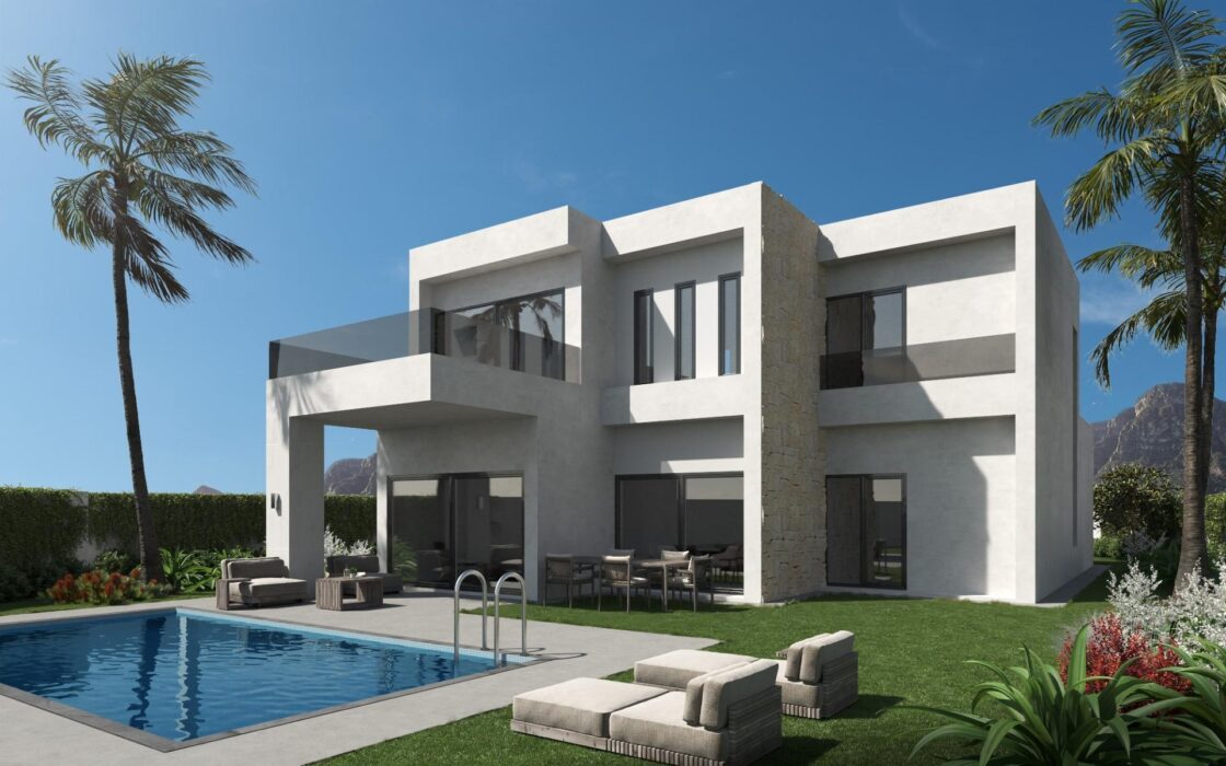 Сучасна вілла біля моря в Беніссі Коста 202 кв.м з басейном