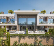 Двухквартирный дом в Марбелье с видом на море и террасой