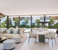 Двухквартирный дом в Марбелье с видом на море и террасой