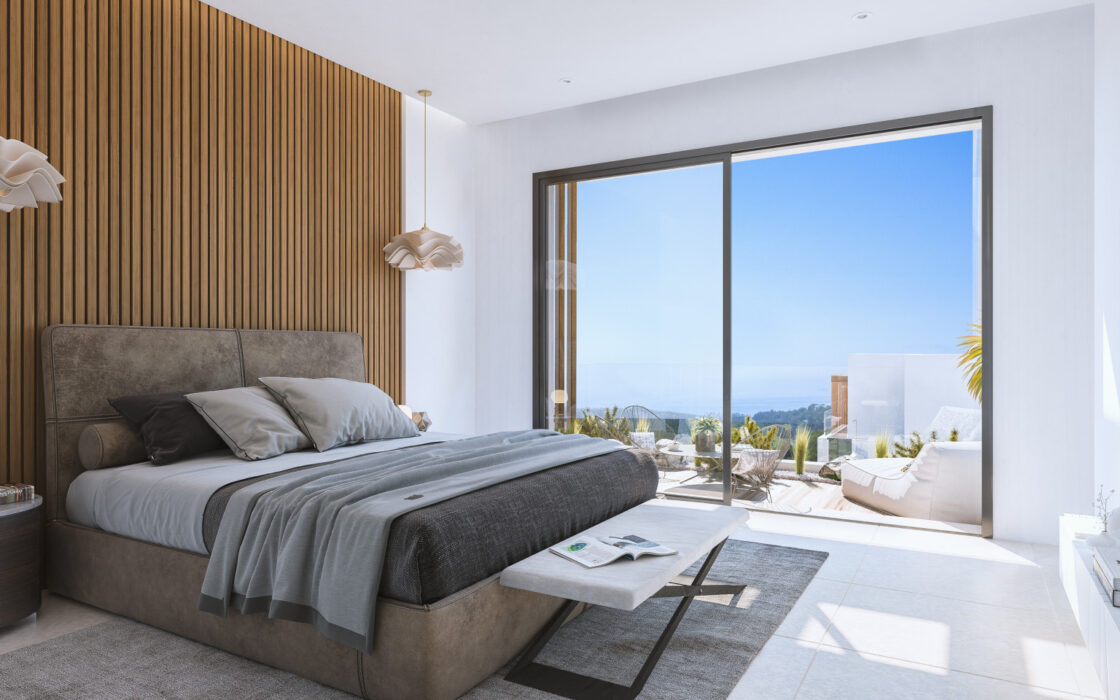 Двухквартирный дом в Марбелье с видом на море и террасой