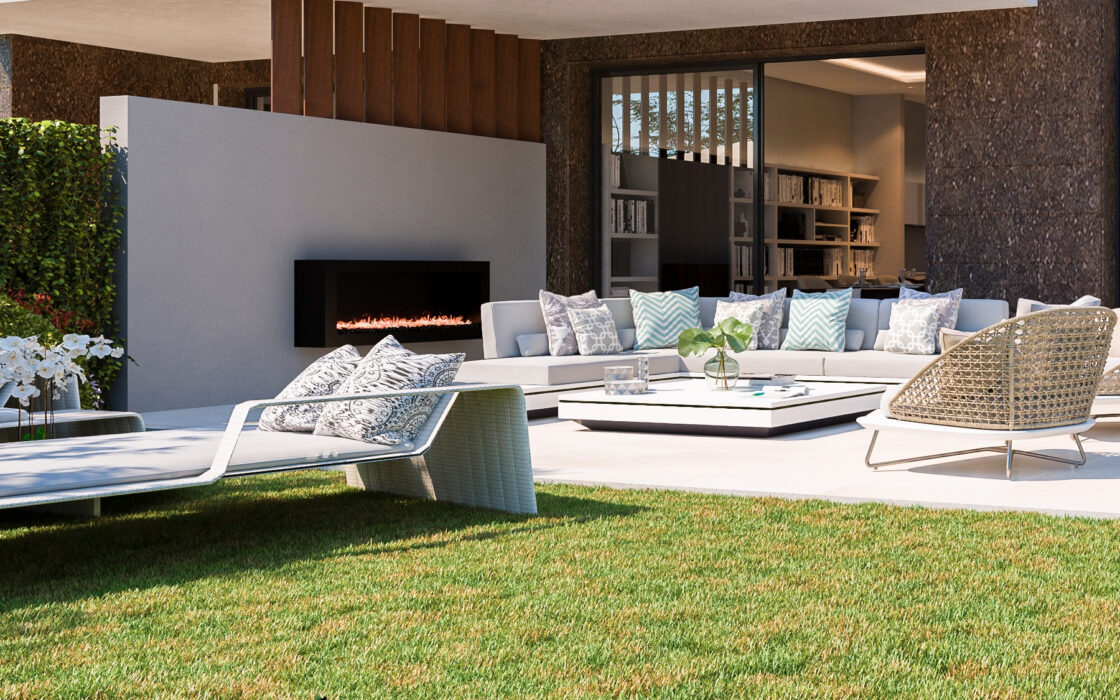 Двухквартирный дом в Марбелье с видом на море и террасой