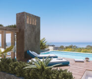 Двухквартирный дом в Марбелье с видом на море и террасой