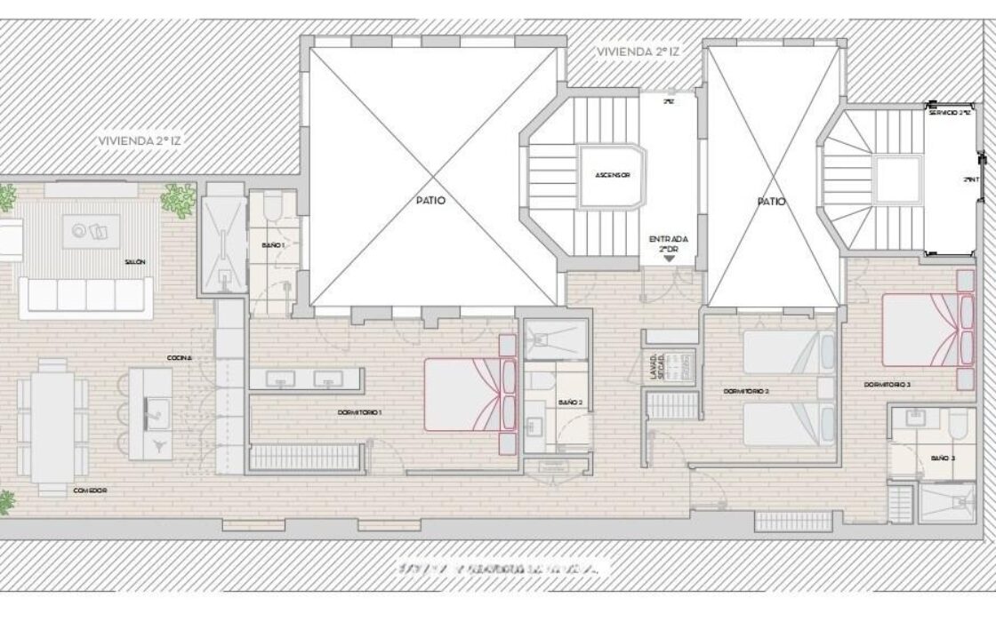 Эксклюзивная квартира в центре Мадрида с джакузи 213 кв.м