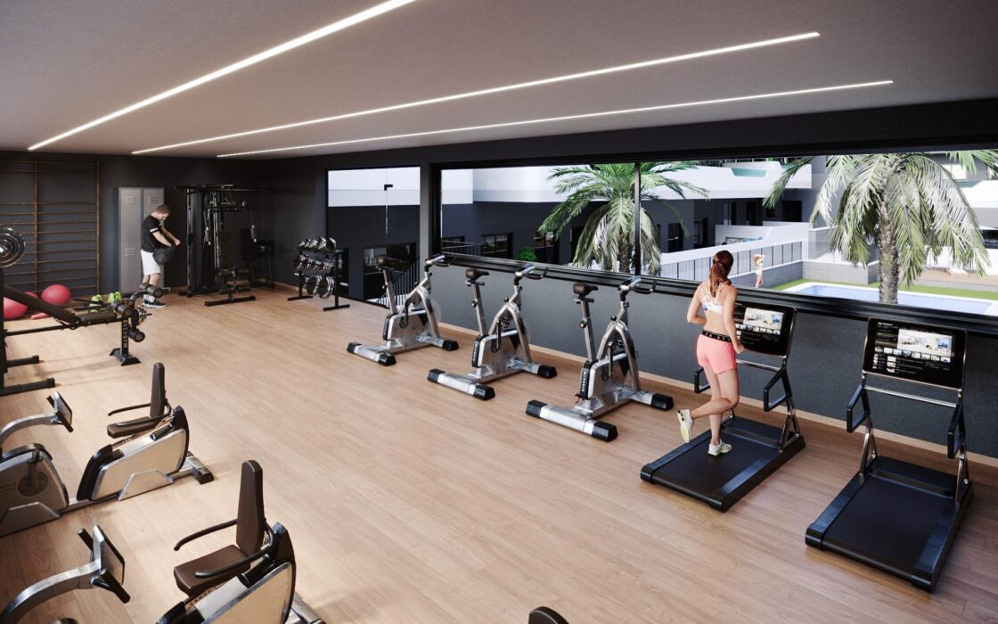 Современная квартира в Санта Пола с террасой и видом на море