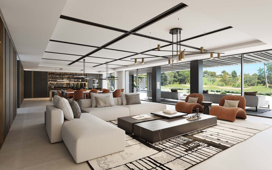 Вилла на первой линии гольфа в Марбелье, 1261 кв.м, с террасой