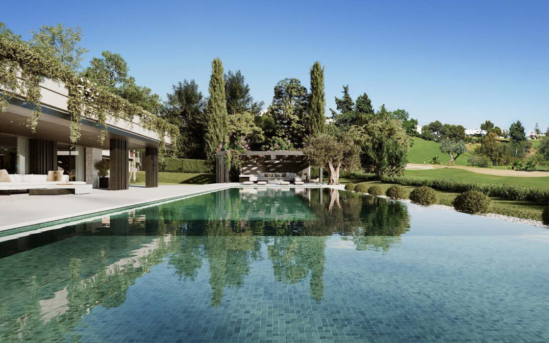 Вилла на первой линии гольфа в Марбелье, 1261 кв.м, с террасой