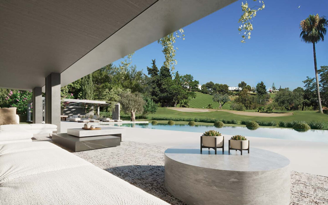 Вилла на первой линии гольфа в Марбелье, 1261 кв.м, с террасой