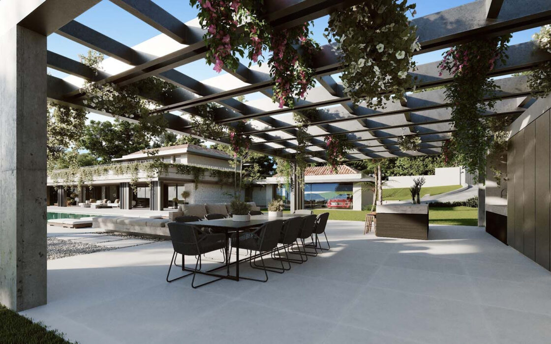 Вилла на первой линии гольфа в Марбелье, 1261 кв.м, с террасой