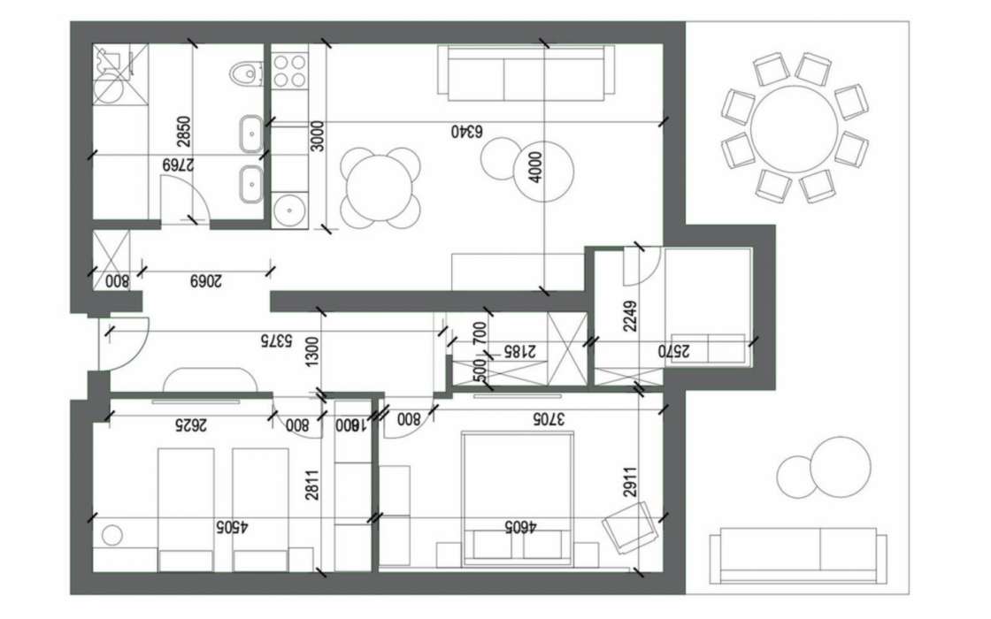 Трехкомнатный отель в Марбелье с террасой и видами