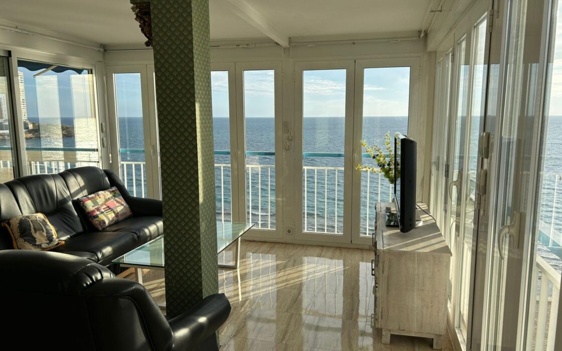 Квартира у пляжа Леванте, Бенидорм, 140 кв.м, панорама моря