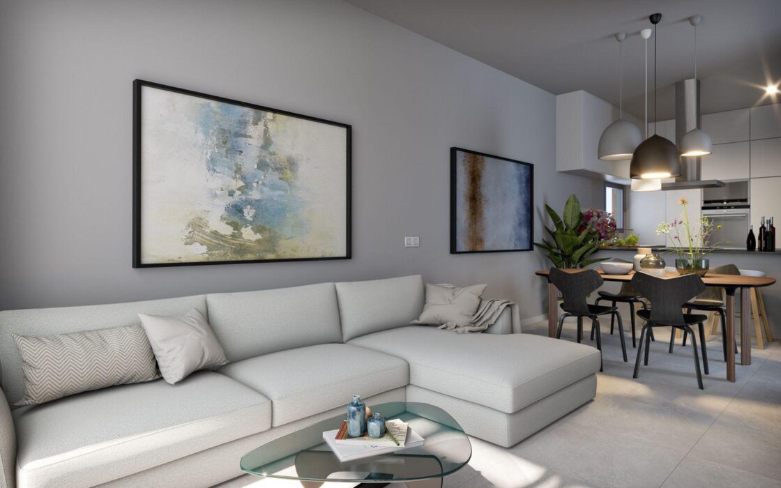 Апартаменти 80 кв.м в Финестрате з терасою біля моря