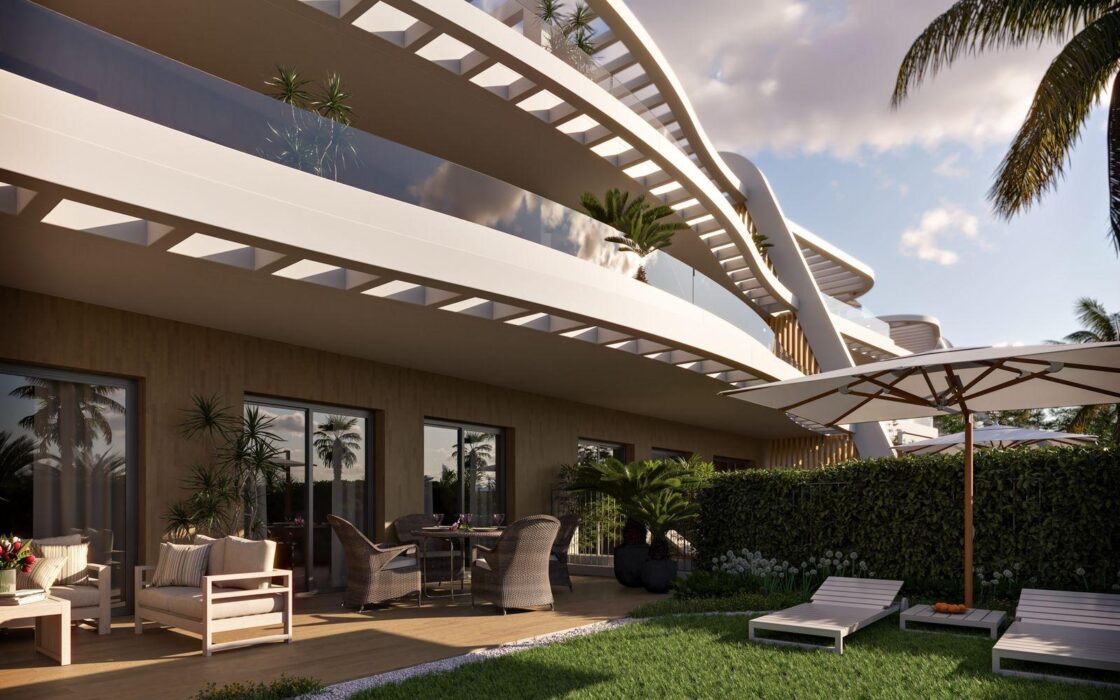 Апартаменти 80 кв.м в Финестрате з терасою біля моря