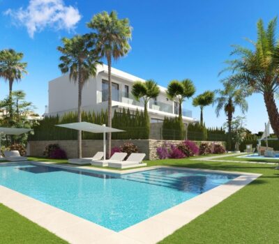 Нові двоквартирні будинки з басейном у Бенідормі 139 кв.м.