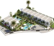 Новые двухквартирные дома с бассейном в Бенидорме 139 кв.м.