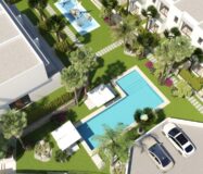 Новые двухквартирные дома с бассейном в Бенидорме 139 кв.м.