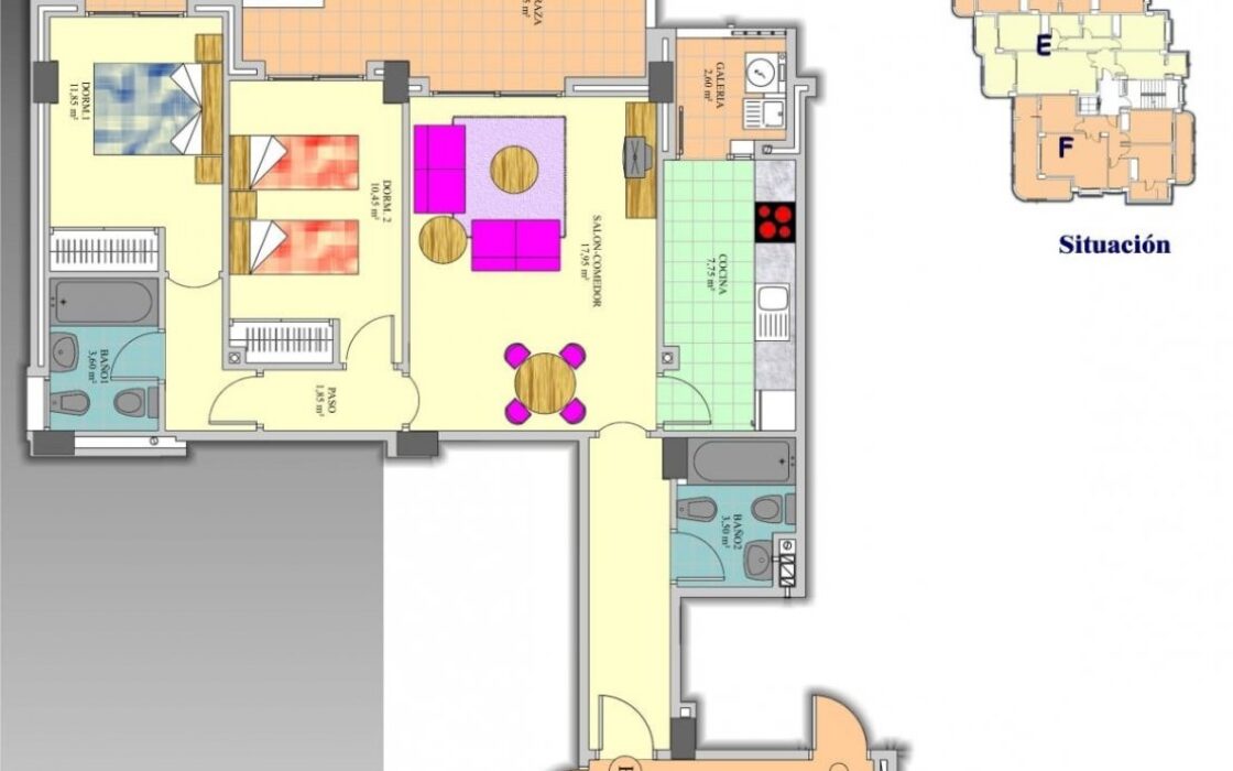 Квартири з видом на море в Ла-Манзі 91 кв.м, новобудова