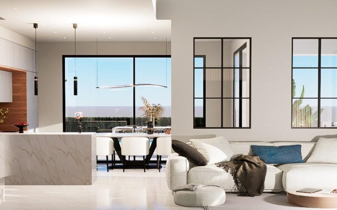 Новые виллы с бассейном в Балкон де Финестрат 330 кв.м