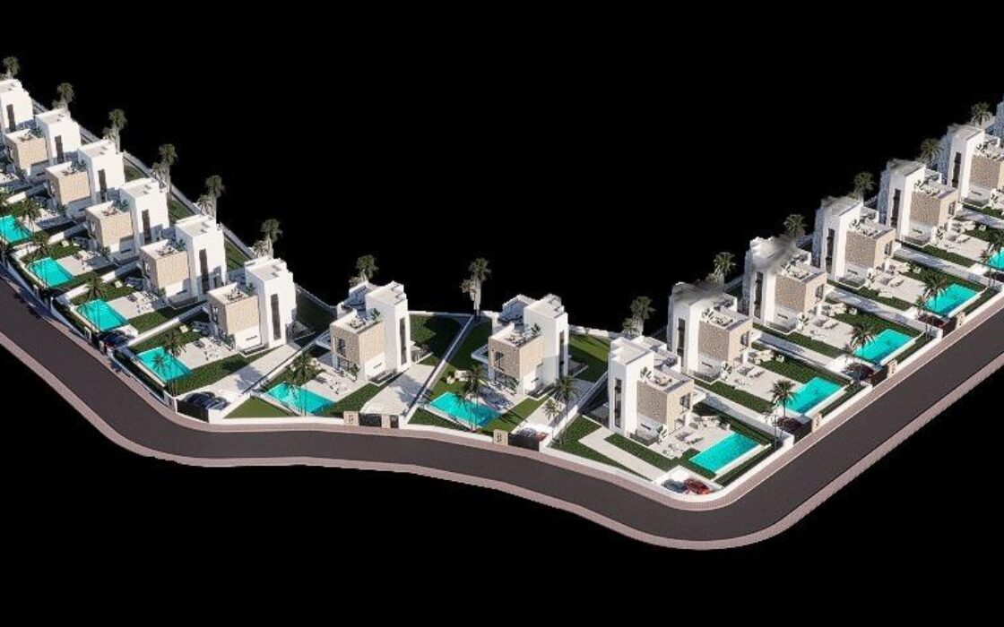 Новые виллы с бассейном в Балкон де Финестрат 330 кв.м