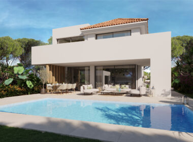 Новые виллы у моря в Михасе с террасой 200 кв.м
