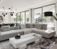 Новые виллы у моря в Михасе с террасой 200 кв.м