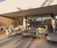 Новые виллы у моря в Михасе с террасой 200 кв.м