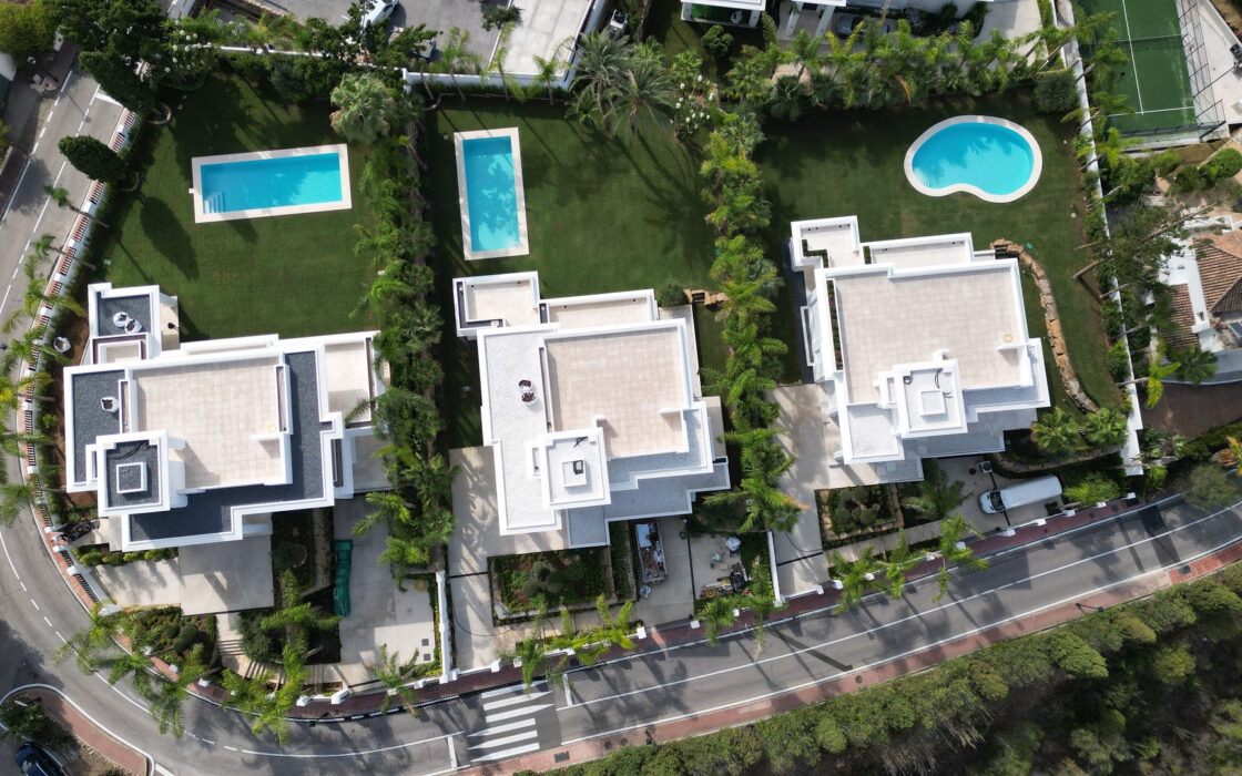 Просторные виллы на Золотой Миле с 6 спальнями и террасой