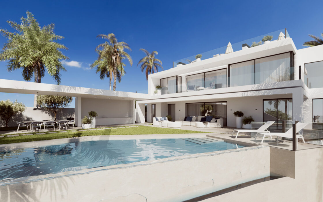 Вілла 137 кв.м в охоронюваному поселенні біля моря