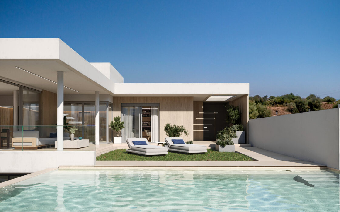 Вилла с террасой и четырьмя спальнями в Эстепоне