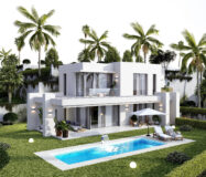 Виллы в Михас-Пуэбло 219 кв.м с видом на море