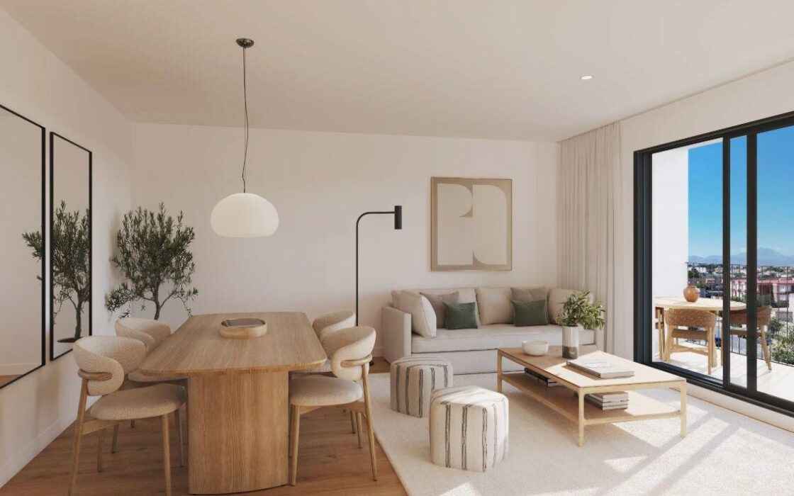 Апартаменты в Аликанте 74 кв.м с террасой и 3 комнатами