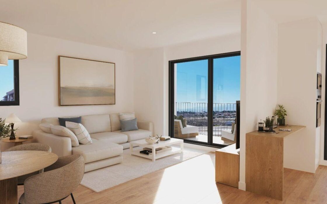 Апартаменты в Аликанте 74 кв.м с террасой и 3 комнатами