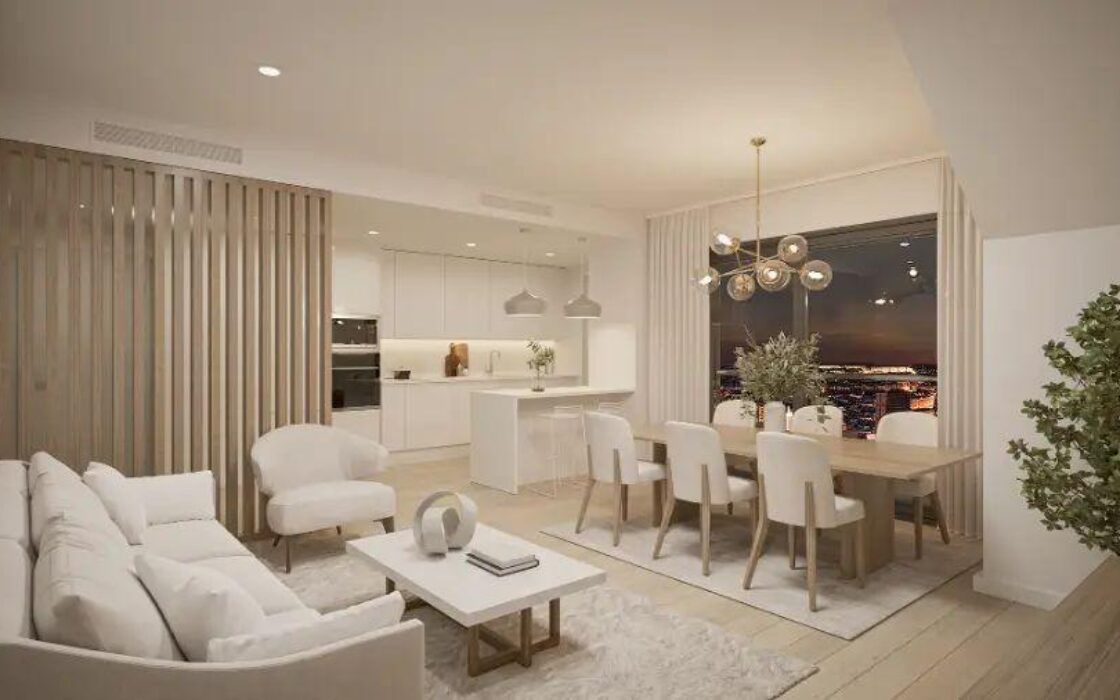 Апартаменти 83 кв.м в Аликанте з терасою та басейном