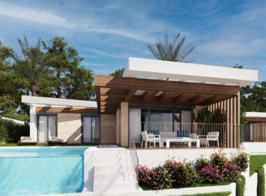 Новый дом с террасой в Полопе, 2-3 спальни, Коста Бланка